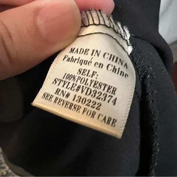 Very J Black Shift Dress with Rainbow Pom Pom Ruffle Sleeves Small - Picture 10 of 11